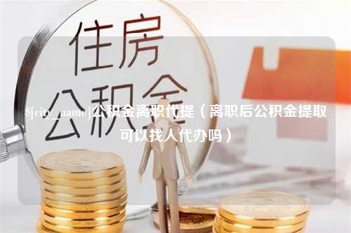 保定公积金离职代提（离职后公积金提取可以找人代办吗）